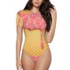 thumbnail image 1 of Balery Pink Ice Cream Body de cuello redondo de manga corta para mujer Tops de manga corta Tops básicos-X-Large, 1 of 7