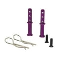 thumbnail image 1 of 2x poste de carrocería RC con clips R, de carcasa de RC profesional de aluminio, accesorio para modelo de automóvil para 1/12 1/14 Crawler Car violeta, 1 of 9