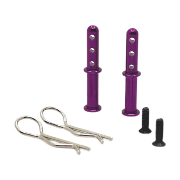 2 soportes para carcasa de poste de carrocería RC que reemplazan los soportes de columna alta para 1/12 1/14 violeta