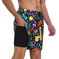 thumbnail image 2 of KLL Colorful Air Balloons1 for Mens Swim Trunks Quick Dry Swim Shorts with Built-in Compression Liner Funny Swimwear Bathing Suits-Medium, 2 of 6