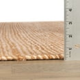 thumbnail image 6 of Striped Ivory/Natural Handwoven Jute Rug, 2'6" x 8' Runner, 6 of 6