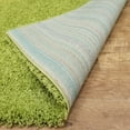 thumbnail image 3 of Maxy Home Bella Solid Green 5 ft. Round Shag Area Rug, 3 of 4