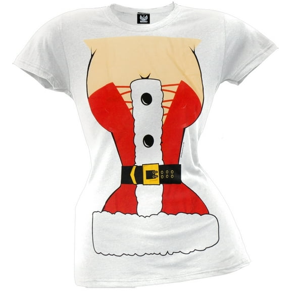 Mrs Claus Costume Juniors T-Shirt - X-Large