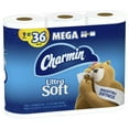 thumbnail image 2 of Charmin Ultra Soft Toilet Paper 9 Mega Rolls, 264 Sheets Per Roll, 2 of 11