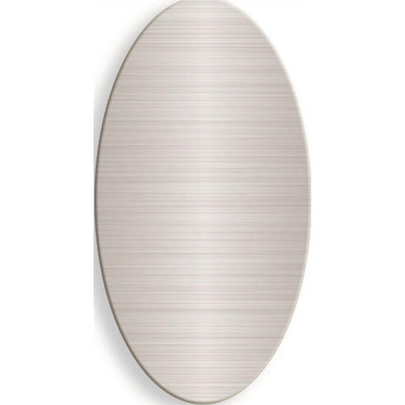 1 x 1 7/8 Oval Satin Alum Plates-Sets of 6 (1x1.88mm)