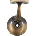 thumbnail image 2 of Heavy-Duty Handrail Bracket with 2-1/8" Round Base, Antique Brass by Stone Harbor Hardware, 2 of 3