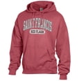 thumbnail image 2 of Men's Comfort Wash  Crimson Saint Francis Cougars Lightweight Fleece Pullover Hoodie, 2 of 3
