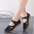 thumbnail image 4 of Sandalias de verano para mujer, zapatos con agujeros de talla grande, zapatos de cuero para mamá, zapatos de mujer de una sola capa, zapatos blancos transpirables para enfermera, 4 of 5