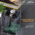 thumbnail image 2 of Soporte de reloj QWATCHBANDS hecho a mano en piel de Napa it, 2 of 3