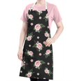 thumbnail image 5 of Pioneer Flower Floral Print Pattern Apron for Women and Men, Cotton Linen Waterproof with Pockets, Adjustable, 33x27 Inch for Kitchen, Gardening, BBQ, Salon, 5 of 6