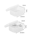thumbnail image 3 of 2PCS Makeup Storage Bin Plastic Cosmetics Storage Box Makeup Organizer with Lid, 3 of 10