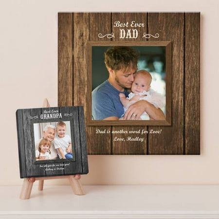 Personalized Best Ever Photo Canvas, Available in 2 Sizes and 2 (Best Canvas Size For Digital Art)
