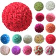 thumbnail image 1 of Cheers 8 Inch Wedding Artificial Rose Silk Flower Ball Hanging Decoration Centerpiece, 1 of 7