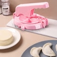 thumbnail image 4 of Kearding Molde de piel para bolas de hervida china para principiantes, molde de prensa portátil, herramienta para hacer tortitas, utensilios de Cocina y Comedor Rosado Kearding HA011572-02, 4 of 6