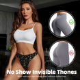 thumbnail image 4 of Thongs for Women - Paris Romantic No Show Seamless Womens Thongs Underwear, Soft Stretch G String Thongs for Women,Cuteness Ladies Thong Bikini Panties Briefs, 4 of 5