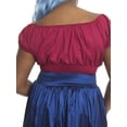 thumbnail image 3 of Blue Full Skirt w Pockets - Size S to 3X - Vintage Inspired, 3 of 3