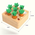 thumbnail image 3 of Ancaixin Montessori Juguetes para bebés de 6 a 12 meses Juguetes de madera para niños y niñas de 1 año Juguete educativo de cosecha de zanahorias para niños pequeños Clasificación de formas Rompecabez, 3 of 5