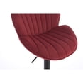 thumbnail image 7 of Set of 2 Red Bar Stools | Ideal for Kitchen and Pub Use, Rotatable | Simple and Elegant Design with Custom - Made Fabric | Meets Comfort and Aesthetic in Venues, 7 of 7
