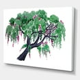 thumbnail image 3 of A Lonely Tree of Wisteria 32 in x 24 in Painting Canvas Art Print, by Designart, 3 of 4