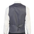 thumbnail image 4 of Gioberti Men's 5 Button Slim Fit Formal Herringbone Tweed Suit Vest, 4 of 5