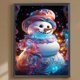 thumbnail image 1 of Pittura diamante 5D DIY Full Round Drill Winter Snowman Kit Home Decor Art Craft JShteea El nuevo, 1 of 9