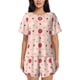 thumbnail image 1 of Fotbe Strawberry Conjunto de Pijama Estampado para Mujer, 2 Piezas, Ropa de Dormir con Camiseta de Manga Corta y Shorts Suaves-Medium, 1 of 6