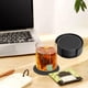 thumbnail image 5 of Set de posavasos de cuero de doble cara - Tapetes de escritorio resistentes al calor de 6 piezas para tazas de café, oficina y decoración del hogar, 5 of 6