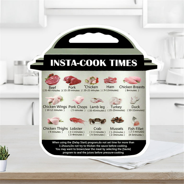 Wangxldd 3Pcs Cooking Schedule Magnetic Cheat Sheet Food Cooking For Instant  Pot 