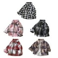 thumbnail image 6 of Usaibhir Toddler Boys Vintage Plaid Jacket Lapel Long Sleeve Button Down Shirts Coat Casual Fall Outwear Clothes 13M-7Y, 6 of 6