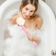 thumbnail image 5 of Cepillo De Baño Cepillo de baño de doble cara con mango largo y cerdas suaves para exfoliar la espalda en la ducha (rosa,1 pieza) Rkxzt, 5 of 9