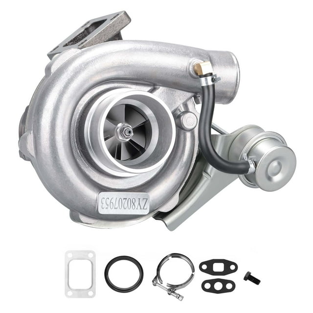 Maxpeedingrods Turbo T3 T04E V-BAND Turbocharger .63 A/R .5A/R Internal Wastegate 420+hp