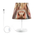 thumbnail image 2 of Cow and Flower LED Desk Lamp Table Lamp USB Bedside Nightstand Small Lamp for Bedroom Living Room Kids Room, 2 of 8