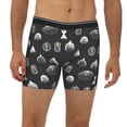thumbnail image 2 of Men'S Boxer Briefs, Light Bulb Print Grey Soft And Breathable Mens Underwear Boxer Briefs With Widen Waist, 2 of 2