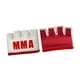 thumbnail image 5 of Guantes de boxeo de gel MMA, guantes de combate, regalo para entrenamiento de fuerza, nailon para mujer Blanco, 5 of 9
