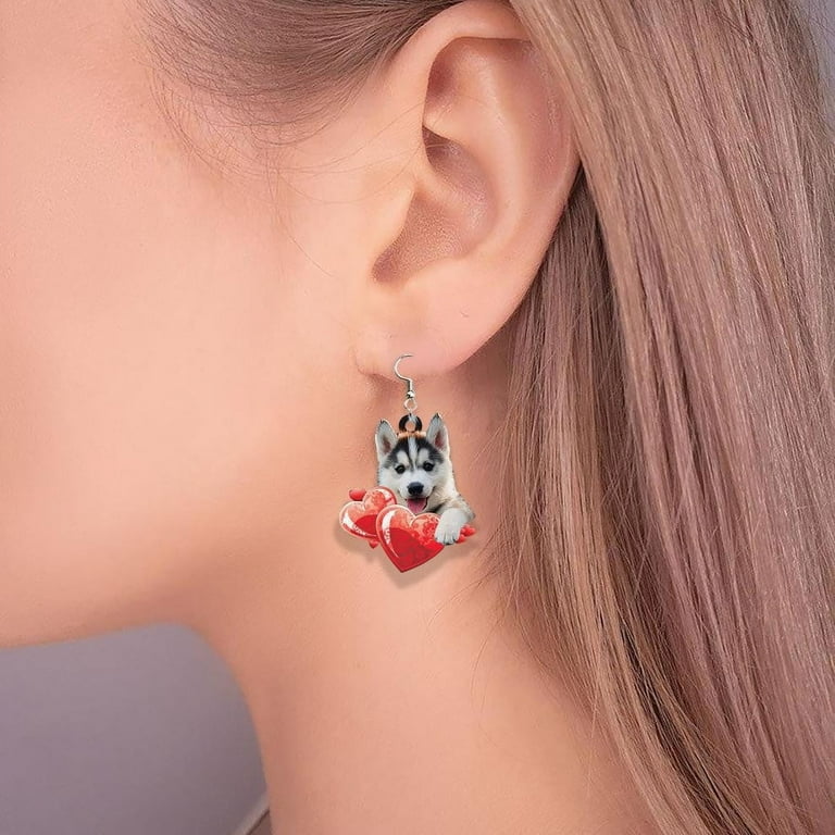 WQQZJJ Earrings For Women Puppy Dog Earrings Ewelry Birthday