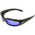 thumbnail image 1 of Global Vision Lunettes de Soleil Marilyn 3 pour Femmes avec Rembourrage en Mousse EVA (Miroir Bleu), 1 of 7
