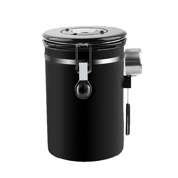 Coffee Canister for ground coffee ,Date Tracker,CO2 Valve,Scoop,304 Stainless Steel Kitchen Food