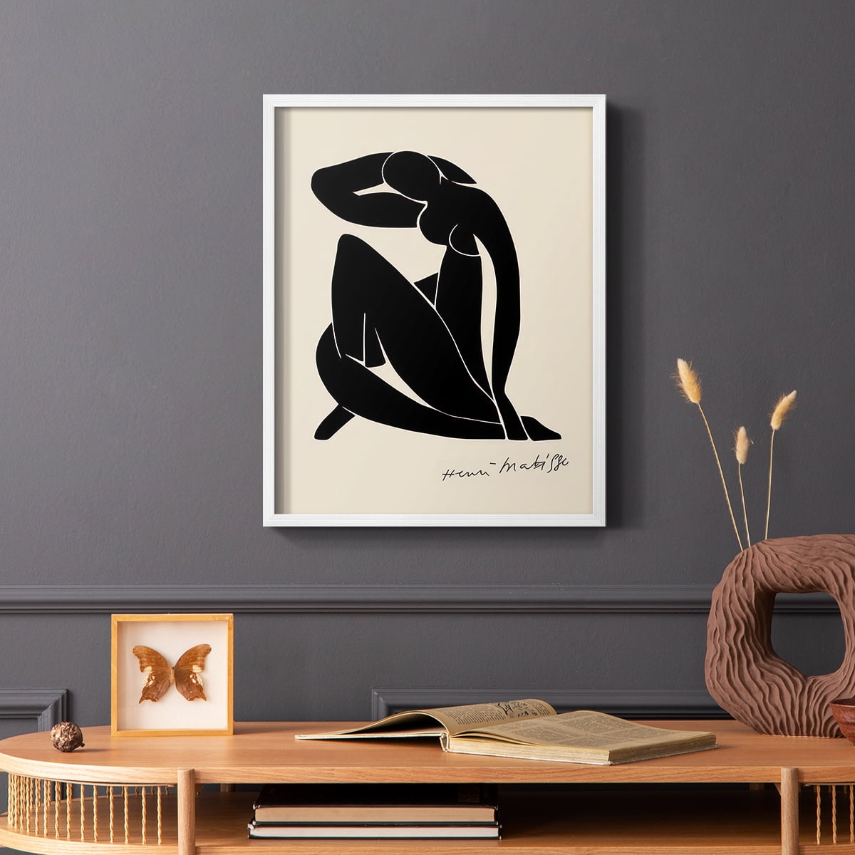 Matisse CLXXXVI Framed Print in White Solid Wood 11 x 14 Framed Print