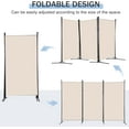 thumbnail image 3 of CL.HPAHKL 3 Panel Room Divider Folding Privacy Screen, Freestanding Wall Divider Room Partition for Home Office Bedroom, Beige, 3 of 5