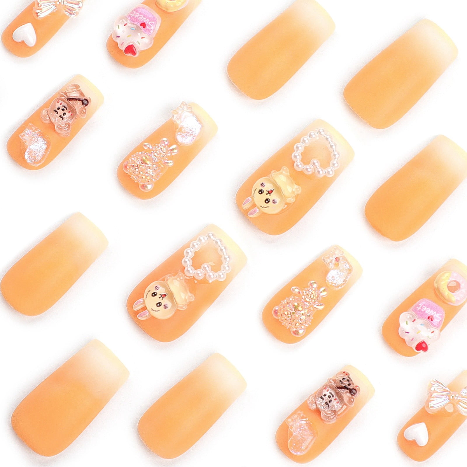 Acrylic Nails for Small Nails False Nails Coffin Shape Full Cover Short Coffin Nails Extra Long Ballerina Nail Tips Full Cover Extra Long Coffin on Nails Long Ballerina False Nail Gel