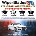 thumbnail image 2 of 2015 Audi A3 Quattro Beam Wiper Blades Wipers w/1yr Warranty (Set of 2), 2 of 5