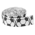 thumbnail image 5 of HONMEET White Wired Ribbon for Football Fans Projects Wedding Decorations 1 Roll Ribbon for Crafts and Fan Gear, 5 of 8