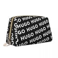 thumbnail image 2 of H-HUGO - Neceser de piel para maquillaje, moderno, de gran capacidad, con cremallera, para mujer, 2 of 5