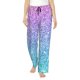 thumbnail image 1 of Balery Multicolor Glitter Pantalones de pijama para mujer, pijamas ultraligeros, pantalones de estar por casa-Medium, 1 of 6