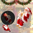 thumbnail image 3 of Liwarace Christmas Decor Electric Climbing Ladder Singing Santa Claus Christmas Tree party Decoration, 3 of 13