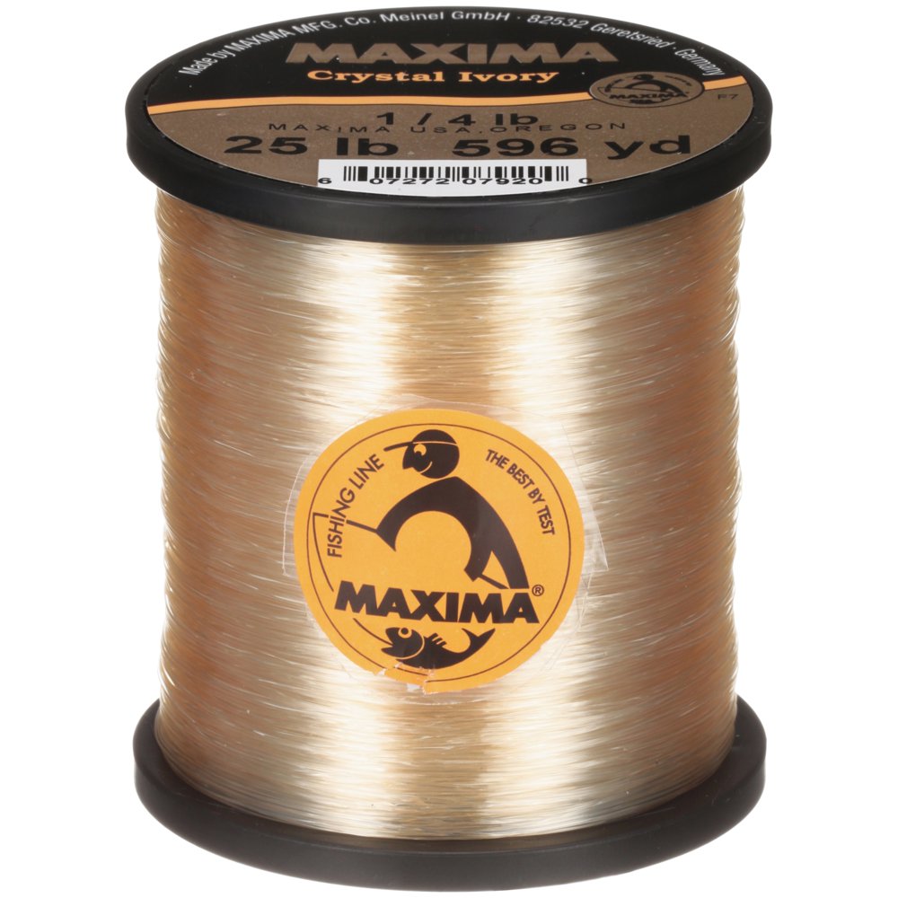 Maxima Fishing Line, Crystal Ivory, 25Pound Test, 596 Yards Walmart