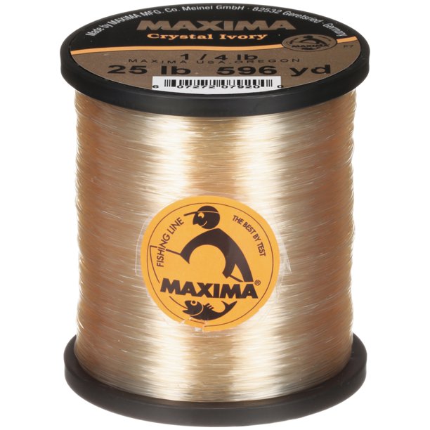 Maxima Fishing Line, Crystal Ivory, 25Pound Test, 596 Yards Walmart
