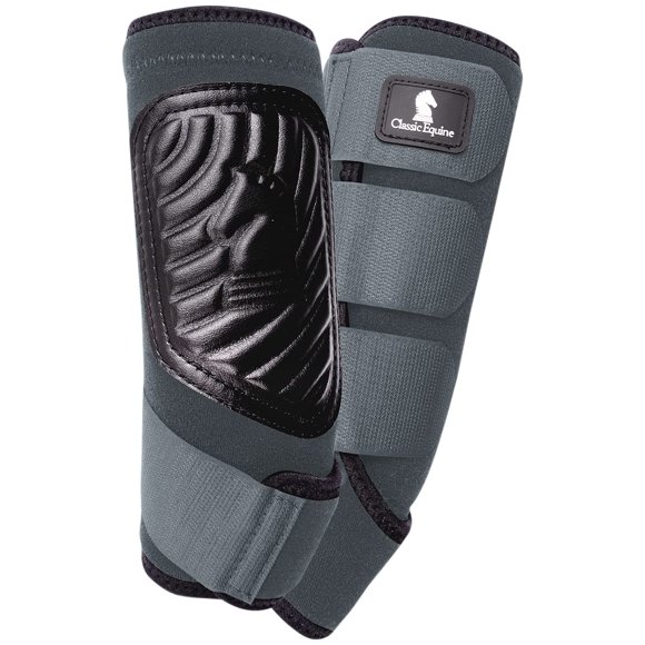 Classic Equine Classic Fit Boot Front, Color: Grey, Size: M (CF100GYM)