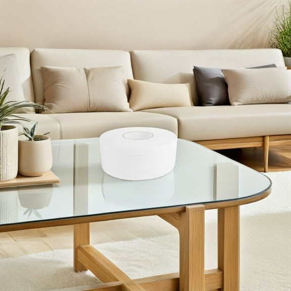 HEANUJJ Durable 4-Layer Large Roll Toilet Paper, White, for Home and Office