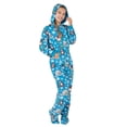 thumbnail image 3 of Footed Pajamas - Winter Wonderland Kids Hoodie Fleece One Piece - Kids - XSmall (Fits 3'10 - 4'1"), 3 of 5